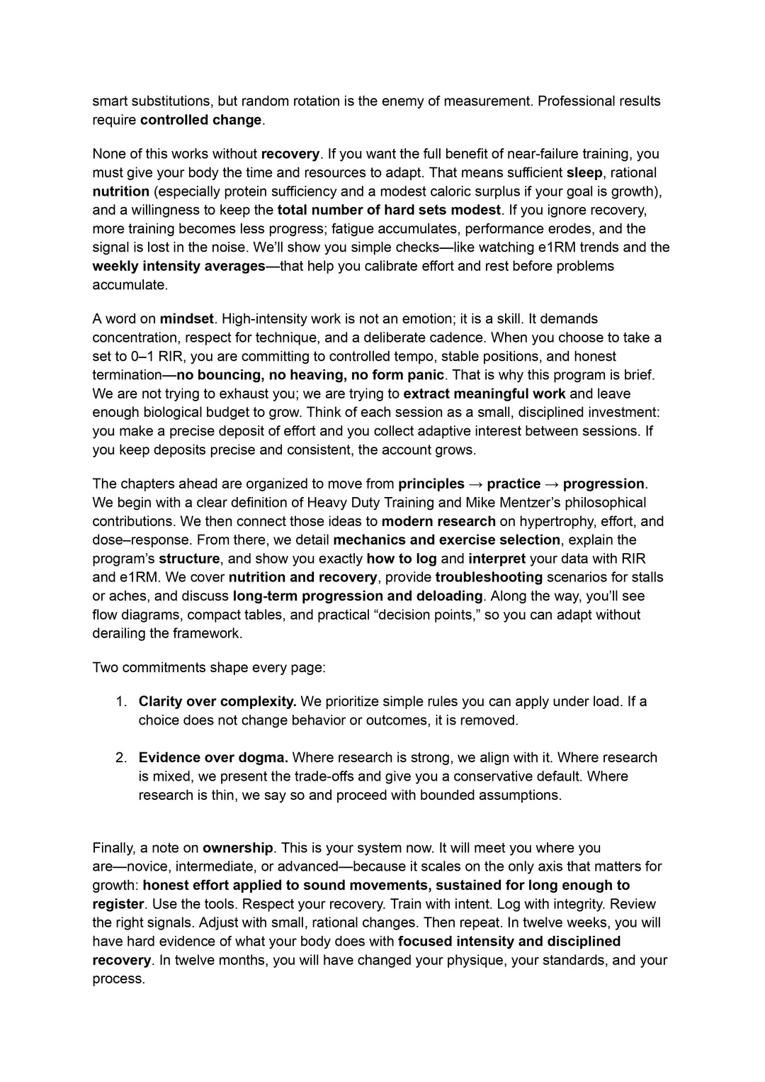 The Heavy Duty Training Program - 12 Weeks of Maximum Growth, Minimum Volume